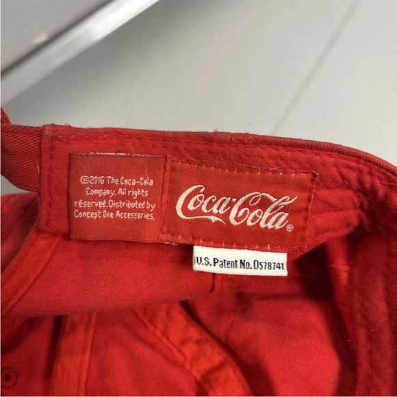 Enjoy Coca-Cola Distressed Red Baseball Cap Hat W/Metal Bottle Opener Adjustable - Picture 9 of 9